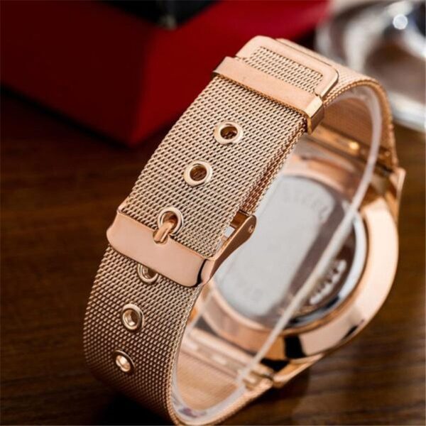 Fashion Alloy Belt Mesh Watch Unisex women's watches Minimalist Style Quartz Watch relogio feminino saat Watches for women - Image 2