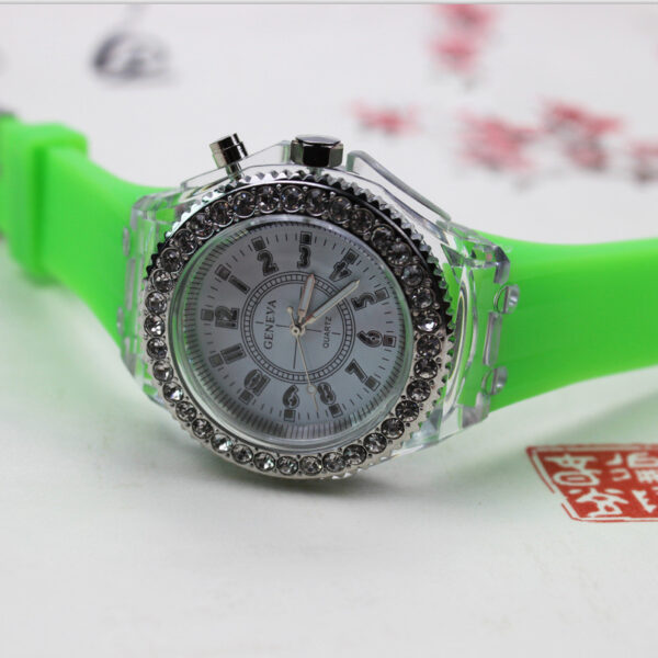 LED Luminous Watches Geneva Women Quartz Watch Women Ladies Silicone Bracelet Watches - Image 6