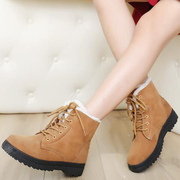 Winter Snow Boots With Warm Plush Ankle Boots For Women Shoes - Image 8