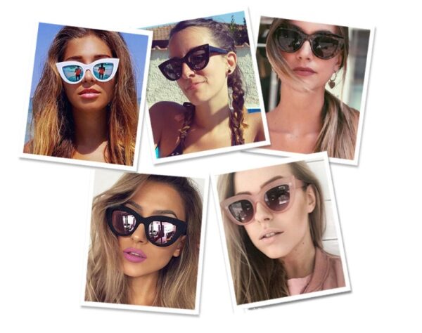 European and American retro cat eye sunglasses trend wild style sunglasses - Image 2