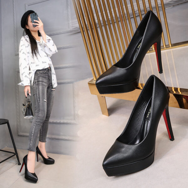 High heels stiletto single shoes women - Image 5