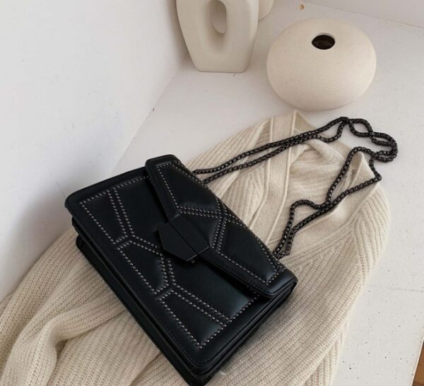 Rivet Chain Small Crossbody Bags For Women - Image 4