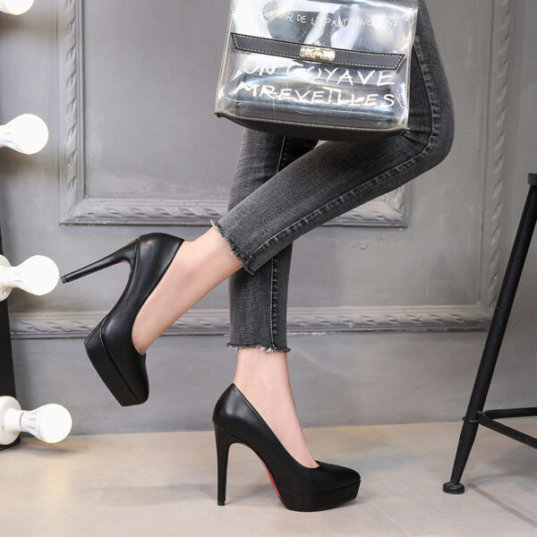 High heels stiletto single shoes women - Image 3