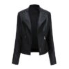 Women's Leather Jackets Women's Short Jackets Slim Thin Leather Jackets Ladies Motorcycle Suits - Image 5