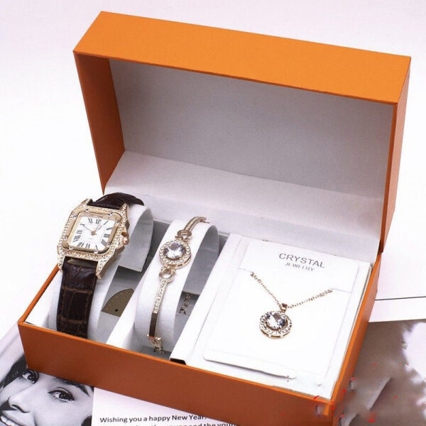 Wrist Watch Set Foreign Trade Watches Women New Necklace Bracelets Wristwatches Women - Image 2