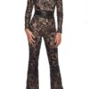 European And American Celebrity Style Composite Lace Exquisite Temperament Slim Jumpsuit - Image 2