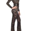 European And American Celebrity Style Composite Lace Exquisite Temperament Slim Jumpsuit - Image 3