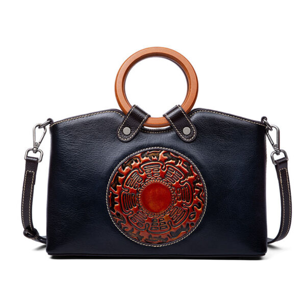 Fashion Vintage Designer Ladies Bags Genuine Leather Womens Handbags For Women Shoulder Bag - Image 4