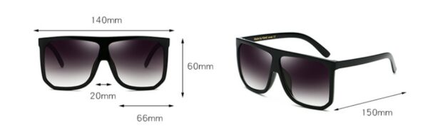 Women's large frame sunglasses - Image 2