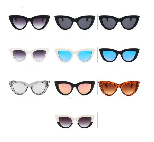 European and American retro cat eye sunglasses trend wild style sunglasses - Image 4