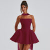 Sexy Tube Top Dress With Back Zipper Design Ins Fashion Short Dress For Party Clothing Women - Image 10