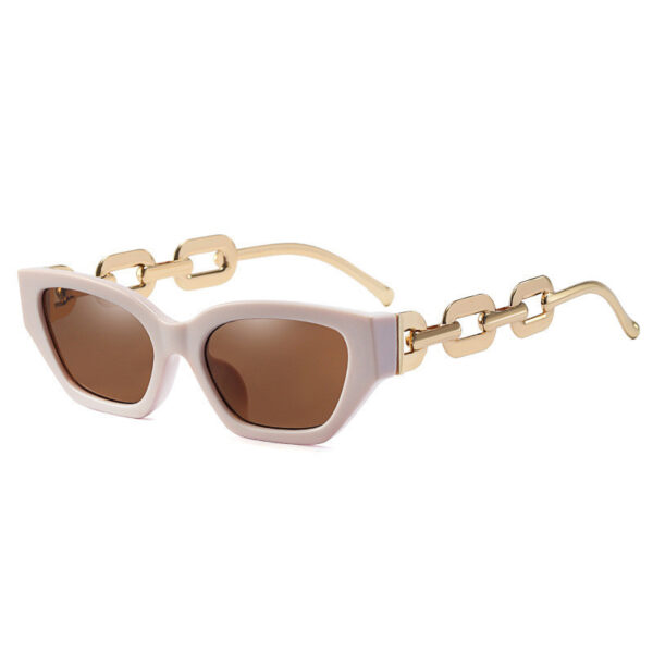 Small Frame Sunglasses, Personalized Chain Temples,Sunshade Sunglasses - Image 3