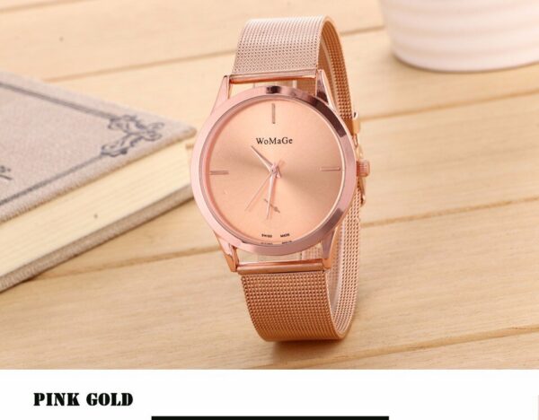 Fashion Alloy Belt Mesh Watch Unisex women's watches Minimalist Style Quartz Watch relogio feminino saat Watches for women - Image 8