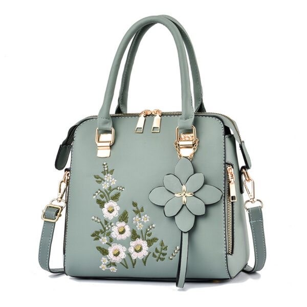 Fashion Flowers Embroidered Handbag Women Shoulder Messenger Bags - Image 8