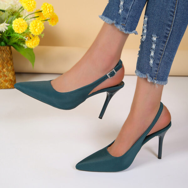 Pointed Toe Buckle Sandals Fashion Summer Stiletto High Heels Shoes For Women - Image 5