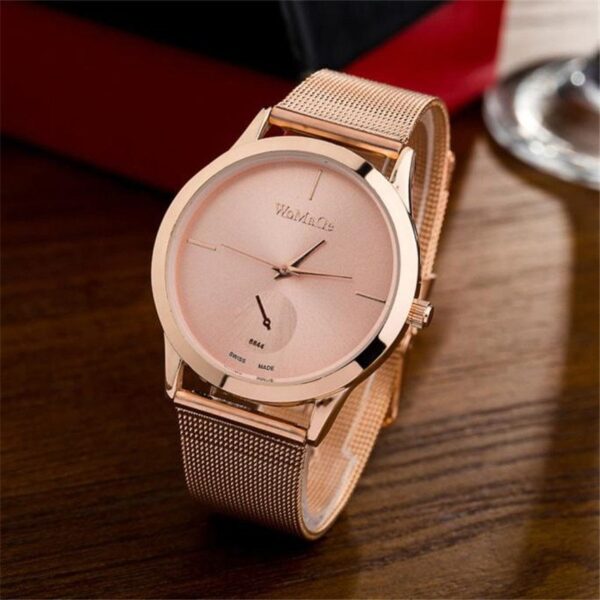 Fashion Alloy Belt Mesh Watch Unisex women's watches Minimalist Style Quartz Watch relogio feminino saat Watches for women - Image 5