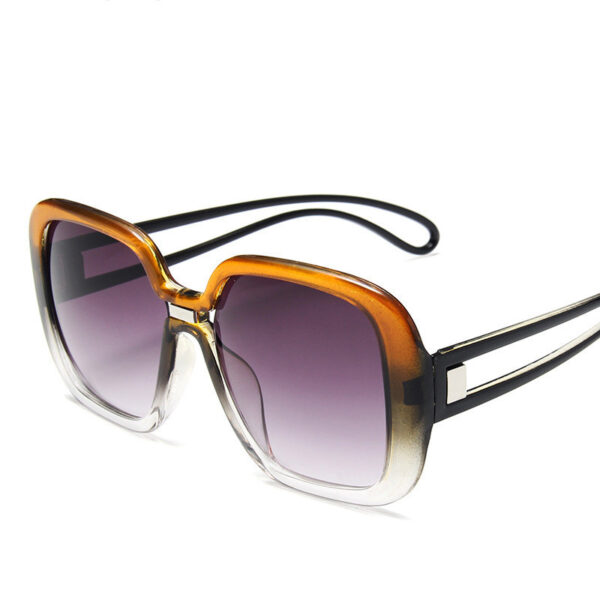 Large frame sunglasses with gradient personality sunglasses - Image 4