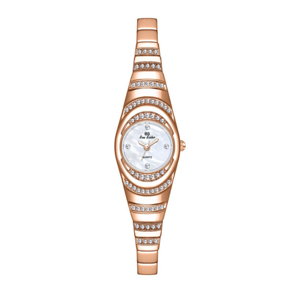 Ladies Gold Watch Diamond Wristwatch Female Fashion Bracelet Watches Women Full Diamond Watch - Image 8