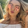 Metallic sunglasses
