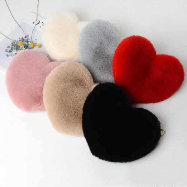 Love Bags For Women Plush Chain Shoulder Bags Valentine's Day Party Bag - Image 7