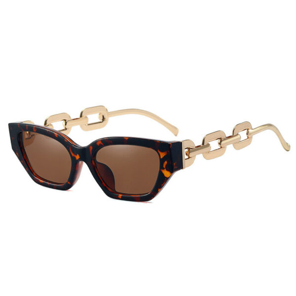 Small Frame Sunglasses, Personalized Chain Temples,Sunshade Sunglasses - Image 6