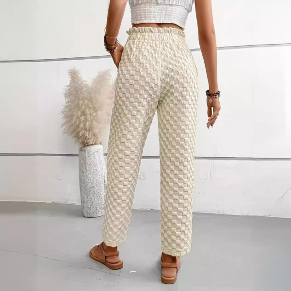 Women's Slim-fit Buttoned Straight Loose Trousers - Image 7