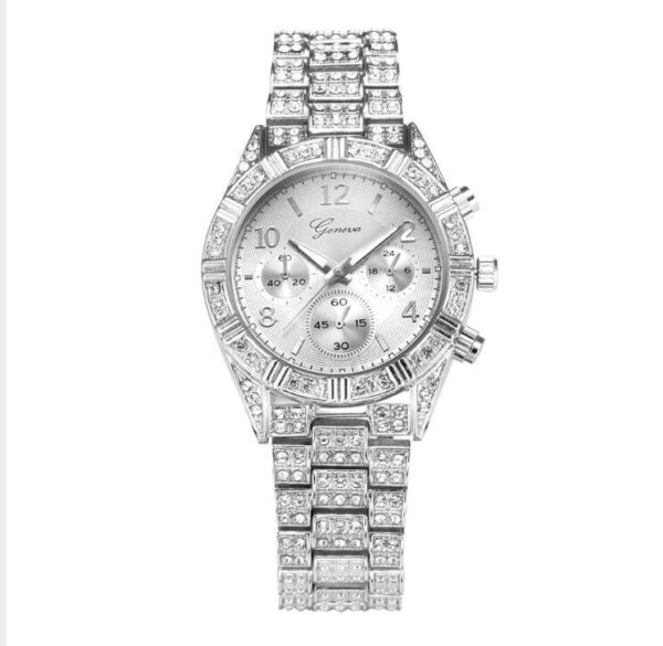 Women Crystal Quartz Analog Wrist Watch Fashion Stainless Steel Geneva Luxury Reloj Hombre Montre Femme Sport Watches - Image 7