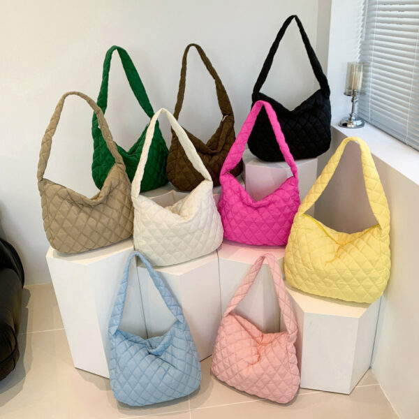 Winter Personalized Bags For Women Crossbody Bag With Rhombus Stitching Design Commuting Casual Shopping Handbags - Image 10