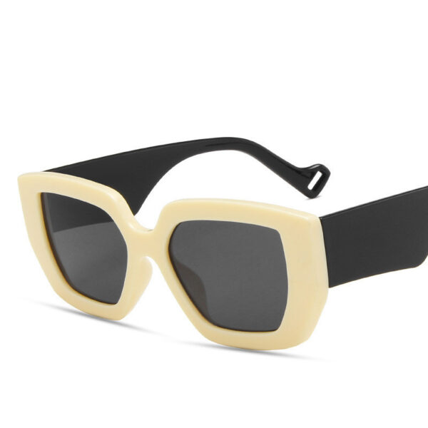 Side Sunglasses Personality Polygon Contrast Sunglasses Retro Sunglasses - Image 4