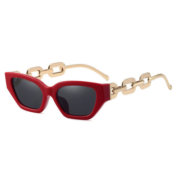 Small Frame Sunglasses, Personalized Chain Temples,Sunshade Sunglasses - Image 7