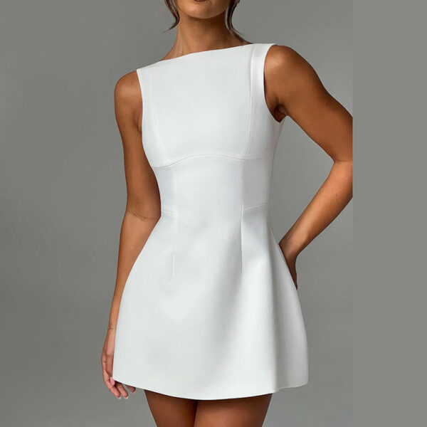 Sexy Slim-fitting Backless Dress Summer Sleeveless Short Dresses - Image 5