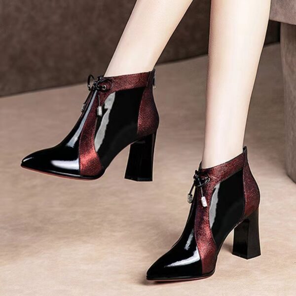 High heel zipper women shoes - Image 3