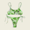 Summer Flowers Print Bikini Sexy Beach Swimming Suit Fashion Push Up Swimsuit Womens Clothing - Image 9