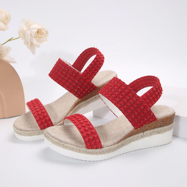 Summer Fashion Wedge Sandals For Women Peep-toe Shoes For Women - Image 9