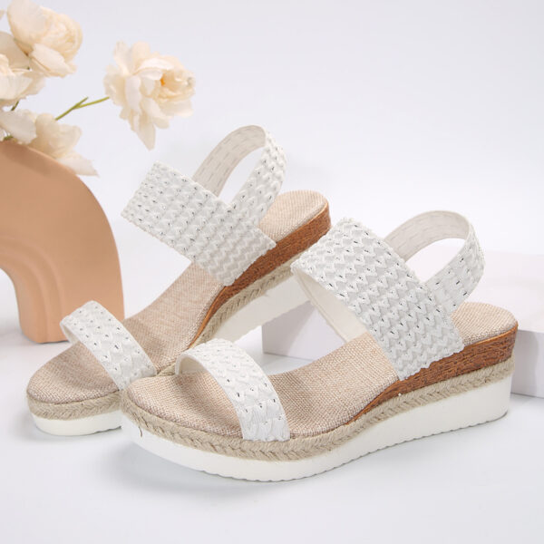 Summer Fashion Wedge Sandals For Women Peep-toe Shoes For Women - Image 7