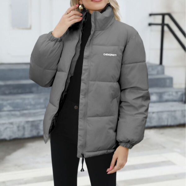 Winter Coat Women Casual Windproof Down Cotton Coat Warm Thickened Jacket Solid Outwear All-match Loose Tops Clothing - Image 2