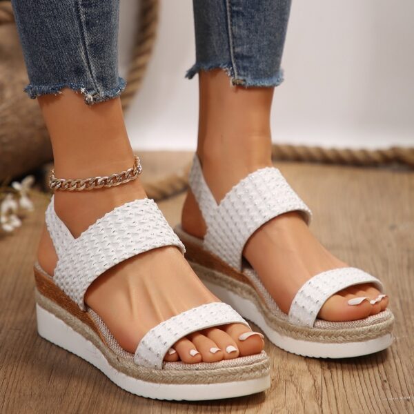 Summer Fashion Wedge Sandals For Women Peep-toe Shoes For Women - Image 6