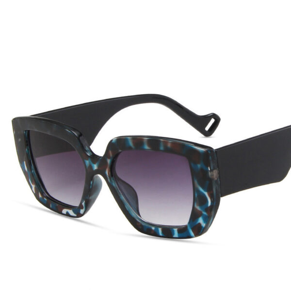 Side Sunglasses Personality Polygon Contrast Sunglasses Retro Sunglasses - Image 2