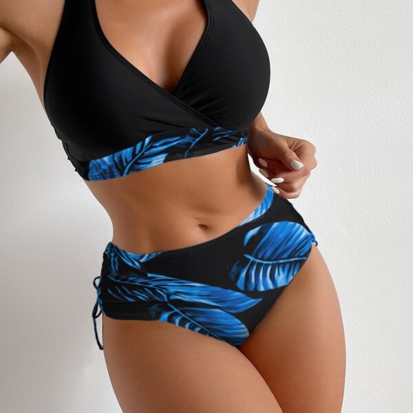 European And American High Waist Halter Bikini Women's Swimsuit - Image 3