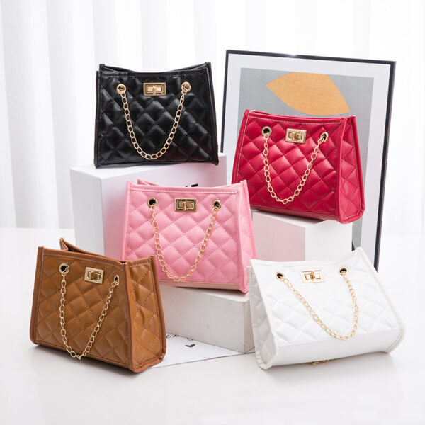 Mini Chain Shoulder Bags Rhombus Sewing Small Square Bags For Women - Image 4