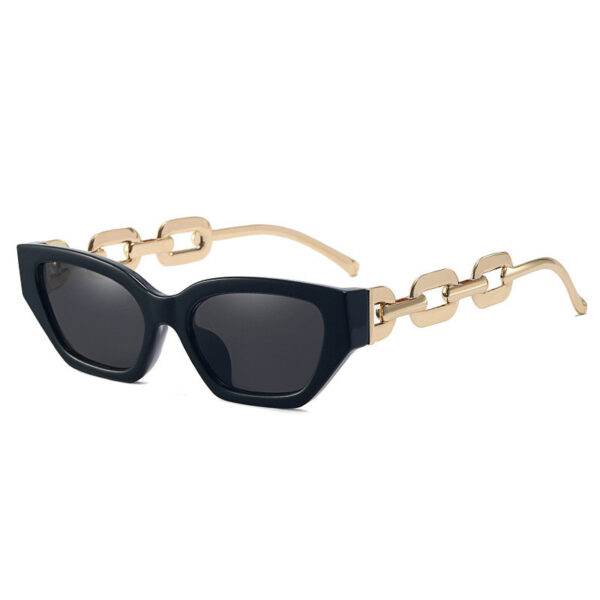 Small Frame Sunglasses, Personalized Chain Temples,Sunshade Sunglasses - Image 2