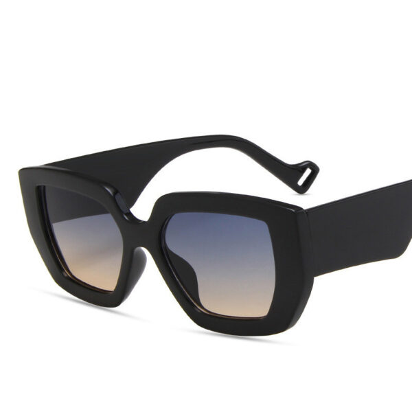 Side Sunglasses Personality Polygon Contrast Sunglasses Retro Sunglasses - Image 9