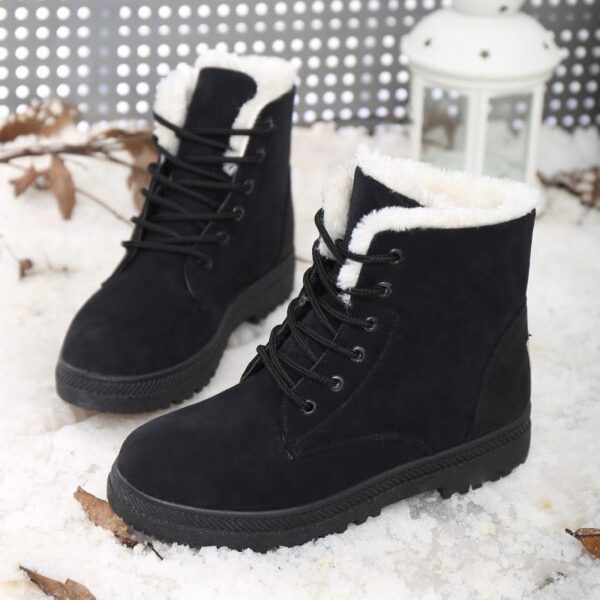 Winter Snow Boots With Warm Plush Ankle Boots For Women Shoes - Image 9