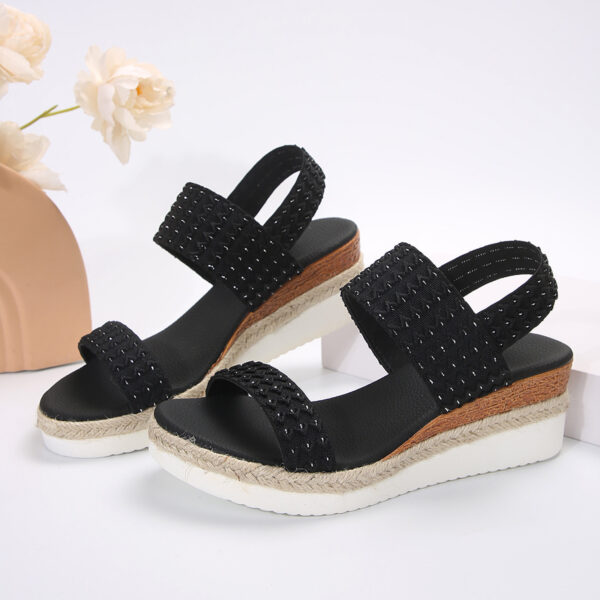 Summer Fashion Wedge Sandals For Women Peep-toe Shoes For Women - Image 5