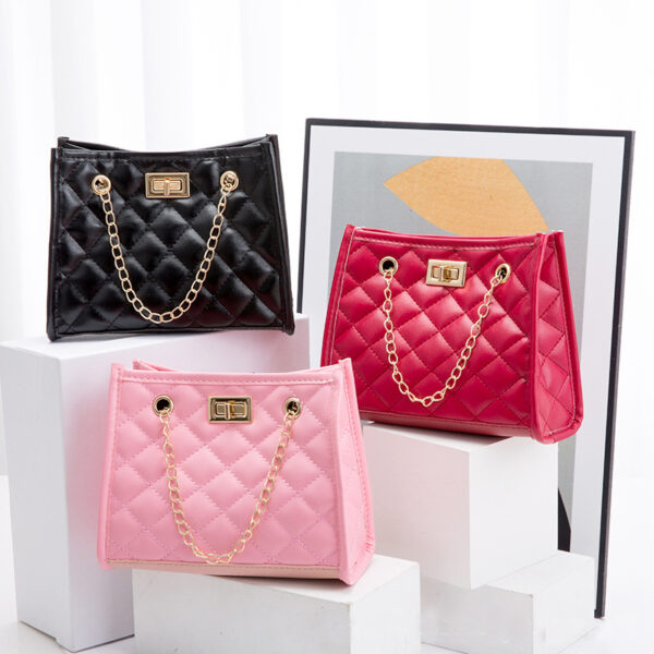 Mini Chain Shoulder Bags Rhombus Sewing Small Square Bags For Women - Image 7