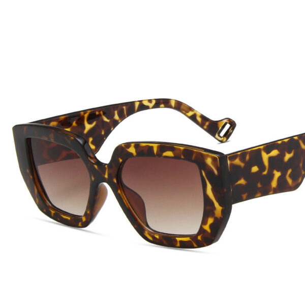 Side Sunglasses Personality Polygon Contrast Sunglasses Retro Sunglasses - Image 6