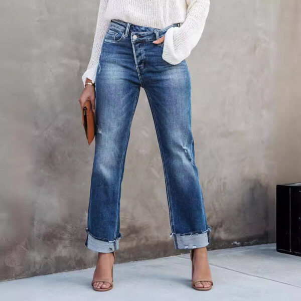 Women's Fashion Individual Casual Loose Jeans - Image 5