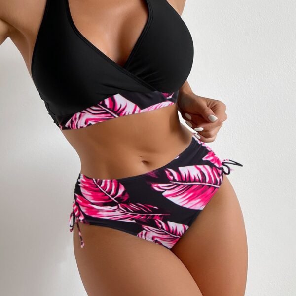 European And American High Waist Halter Bikini Women's Swimsuit - Image 7