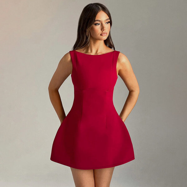 Sexy Slim-fitting Backless Dress Summer Sleeveless Short Dresses - Image 8