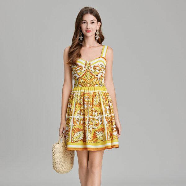 Sweet Style Printed Camisole Dress - Image 5